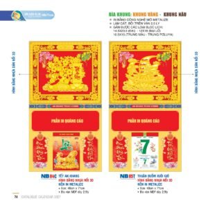 Lịch Bìa Treo 2027 NB Mẫu NB85T (40 x 71cm) Cung Cấp Lịch Tết Doanh Nghiệp TP.HCM in logo doanh nghiệp quà tặng Tết tại Quà Tặng Miền Nam