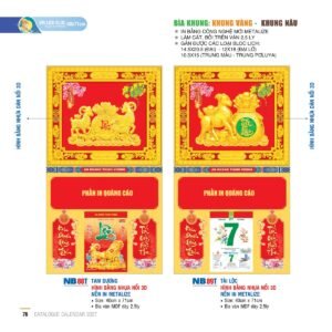 Lịch Bìa Treo 2027 NB Mẫu NB89T (40 x 71cm) Cung Cấp Lịch Tết Doanh Nghiệp TP.HCM in logo doanh nghiệp quà tặng Tết tại Quà Tặng Miền Nam