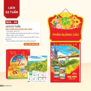 Lịch 52 Tuần 2027 NHA Mẫu NHA48 (30 x 41cm) Cung Cấp Lịch Tết Doanh Nghiệp TP.HCM in logo doanh nghiệp quà tặng Tết tại Quà Tặng Miền Nam