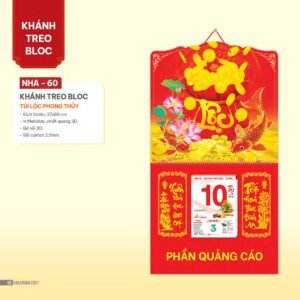 Lịch Bloc 2027 NHA Mẫu NHA60 (37 x 68cm) Cung Cấp Lịch Tết Doanh Nghiệp TP.HCM in logo doanh nghiệp quà tặng Tết tại Quà Tặng Miền Nam