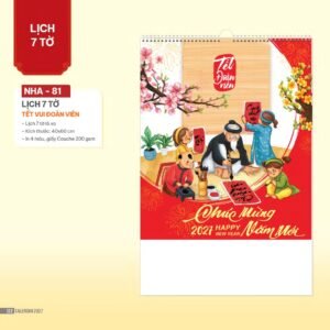 Lịch Bloc 2027 NHA Mẫu NHA81 (29 x 41 cm) Cung Cấp Lịch Tết Doanh Nghiệp TP.HCM in logo doanh nghiệp quà tặng Tết tại Quà Tặng Miền Nam