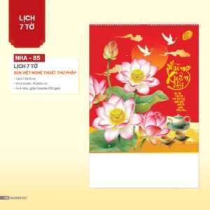 Lịch Treo Tường Lò Xo 2027 NHA Mẫu NHA85 (40 x 60cm) Cung Cấp Lịch Tết Doanh Nghiệp TP.HCM in logo doanh nghiệp quà tặng Tết tại Quà Tặng Miền Nam
