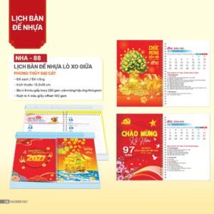 Lịch Để Bàn 2027 NHA Mẫu NHA88 (027  x  282 cm) Cung Cấp Lịch Tết Doanh Nghiệp TP.HCM in logo doanh nghiệp quà tặng Tết tại Quà Tặng Miền Nam