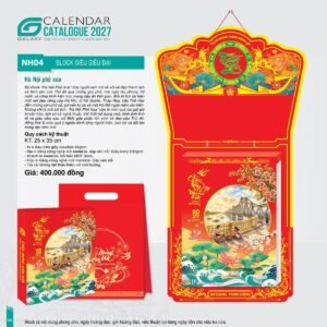 Lịch Bloc Siêu Đại 2027 NH Mẫu NH04 (25 x 35cm) Cung Cấp Lịch Tết Doanh Nghiệp TP.HCM in logo doanh nghiệp quà tặng Tết tại Quà Tặng Miền Nam