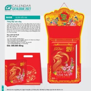 Lịch Bloc Siêu Đại 2027 NH Mẫu NH08 (20 x 30cm) Cung Cấp Lịch Tết Doanh Nghiệp TP.HCM in logo doanh nghiệp quà tặng Tết tại Quà Tặng Miền Nam