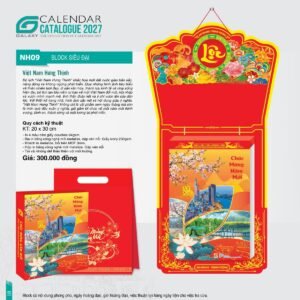 Lịch Bloc Siêu Đại 2027 NH Mẫu NH09 (20 x 30cm) Cung Cấp Lịch Tết Doanh Nghiệp TP.HCM in logo doanh nghiệp quà tặng Tết tại Quà Tặng Miền Nam