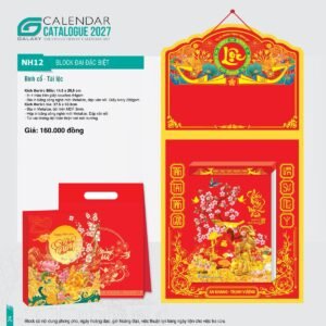 Lịch Bloc Đại Đặc Biệt 2027 NH Mẫu NH12 (29 x 41 cm) Cung Cấp Lịch Tết Doanh Nghiệp TP.HCM in logo doanh nghiệp quà tặng Tết tại Quà Tặng Miền Nam