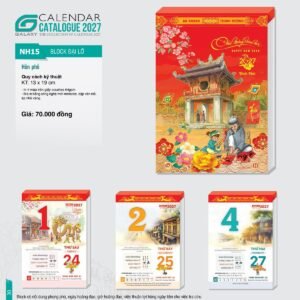 Lịch Bìa Treo 2027 NH Mẫu NH15 (13 x 19cm) Cung Cấp Lịch Tết Doanh Nghiệp TP.HCM in logo doanh nghiệp quà tặng Tết tại Quà Tặng Miền Nam