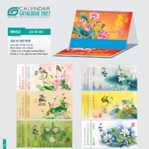Lịch Để Bàn 2027 NH Mẫu NH5253 (24 x 16cm) Cung Cấp Lịch Tết Doanh Nghiệp TP.HCM in logo doanh nghiệp quà tặng Tết tại Quà Tặng Miền Nam