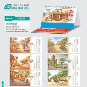 Lịch Để Bàn 2027 NH Mẫu NH5657 (24 x 16cm) Cung Cấp Lịch Tết Doanh Nghiệp TP.HCM in logo doanh nghiệp quà tặng Tết tại Quà Tặng Miền Nam