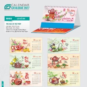 Lịch Để Bàn 2027 NH Mẫu NH6465 (24 x 16cm) Cung Cấp Lịch Tết Doanh Nghiệp TP.HCM in logo doanh nghiệp quà tặng Tết tại Quà Tặng Miền Nam