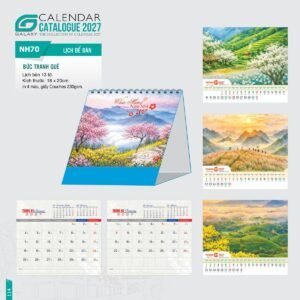 Lịch Để Bàn 2027 NH Mẫu NH70 (18 x 20cm) Cung Cấp Lịch Tết Doanh Nghiệp TP.HCM in logo doanh nghiệp quà tặng Tết tại Quà Tặng Miền Nam