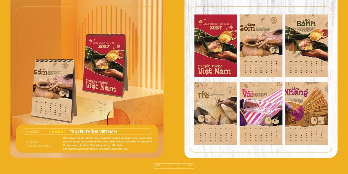Lịch Bloc Cao Cấp Song Hạnh 2027 SH28 Cung Cấp Lịch Tết Doanh Nghiệp TP.HCM
