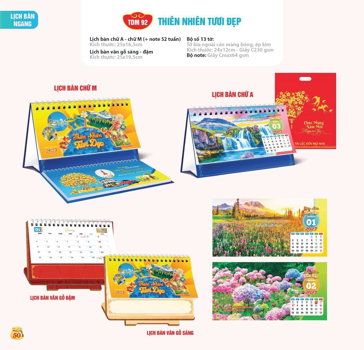Lịch Bloc Siêu Cực Đại 2027 TDM TDM47 Cung Cấp Lịch Tết Doanh Nghiệp TP.HCM
