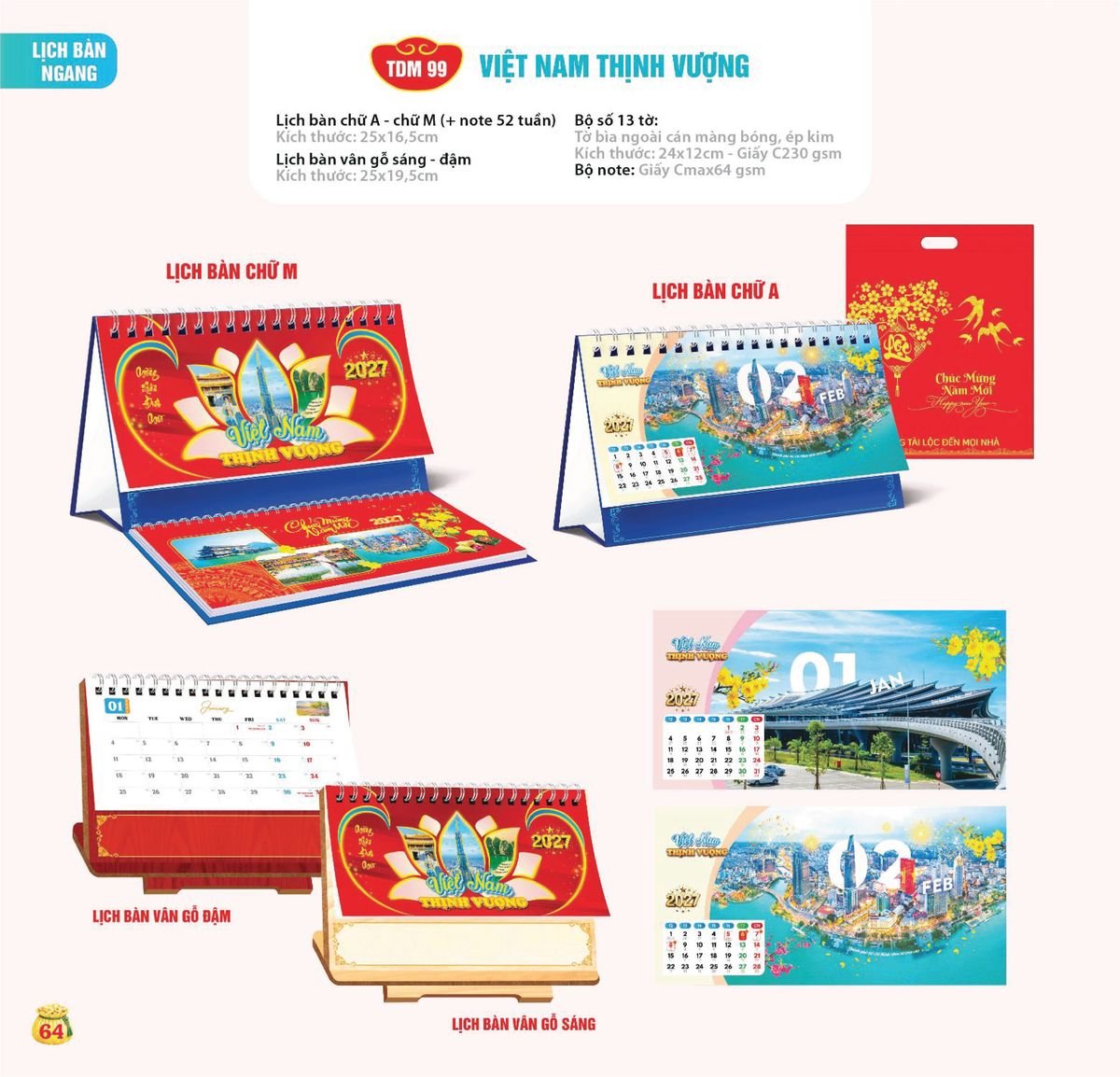 Lịch Bloc Siêu Cực Đại 2027 TDM TDM61 Cung Cấp Lịch Tết Doanh Nghiệp TP.HCM