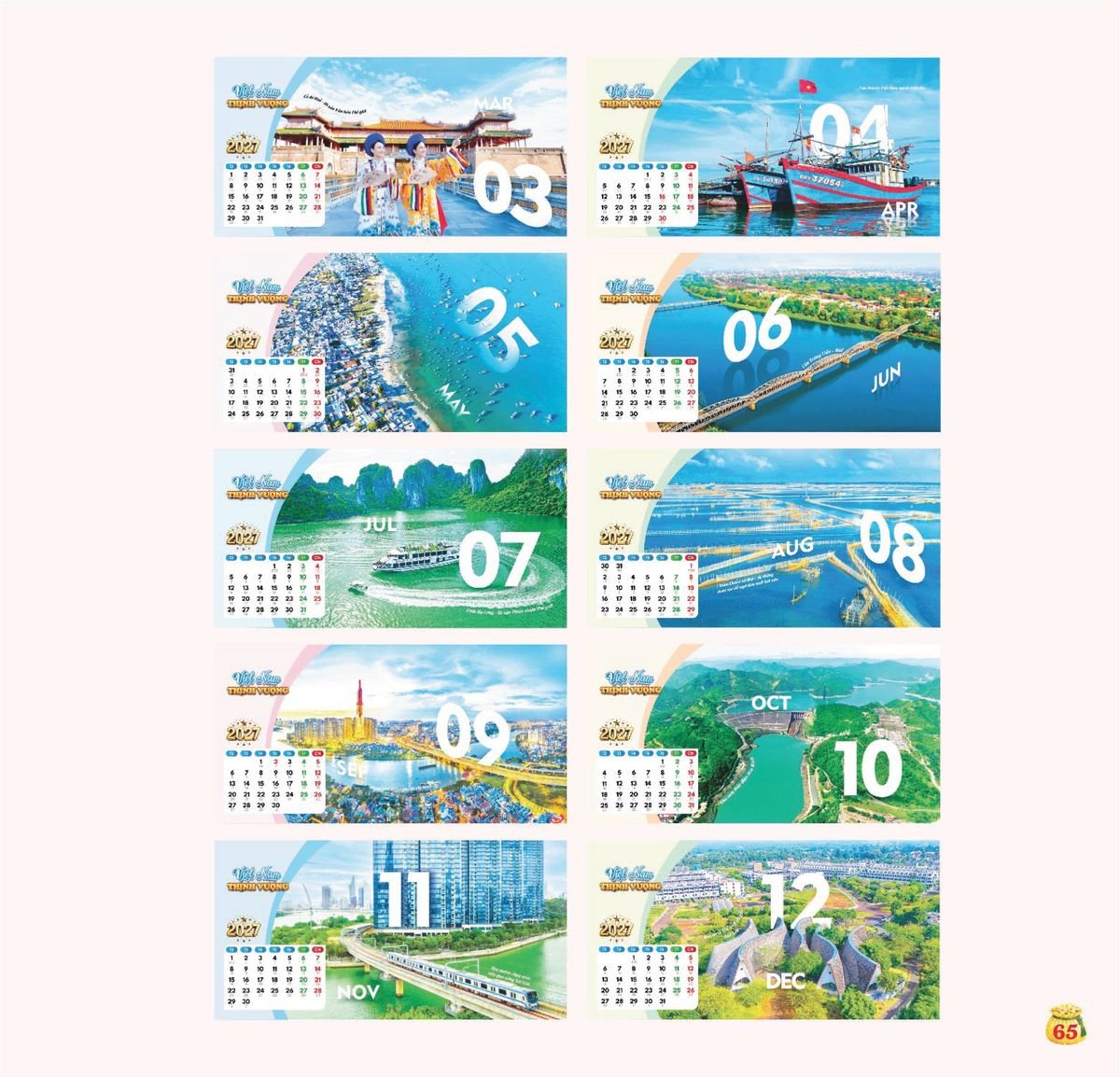 Lịch Bloc Siêu Cực Đại 2027 TDM TDM62 Cung Cấp Lịch Tết Doanh Nghiệp TP.HCM