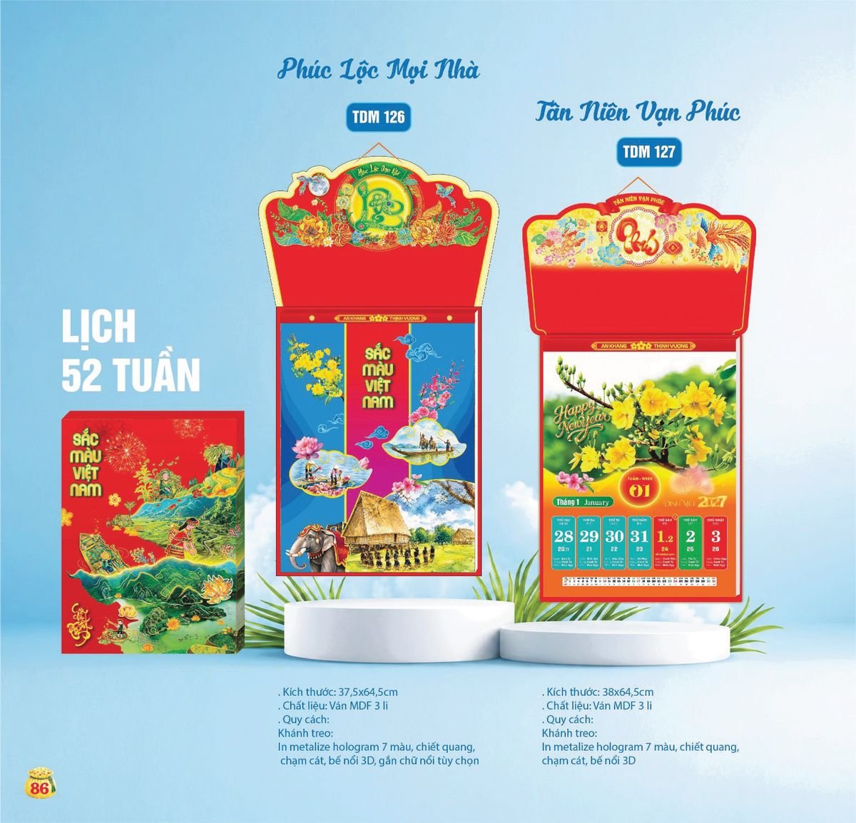Lịch Bloc Siêu Cực Đại 2027 TDM83 Cung Cấp Lịch Tết Doanh Nghiệp TP.HCM