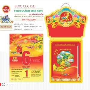 Lịch Bloc Cực Đại 2027 TD Mẫu TD10 (29 x 41 cm) Cung Cấp Lịch Tết Doanh Nghiệp TP.HCM in logo doanh nghiệp quà tặng Tết tại Quà Tặng Miền Nam