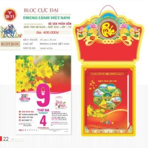 Lịch Bloc Cực Đại 2027 TD Mẫu TD11 (29 x 41 cm) Cung Cấp Lịch Tết Doanh Nghiệp TP.HCM in logo doanh nghiệp quà tặng Tết tại Quà Tặng Miền Nam