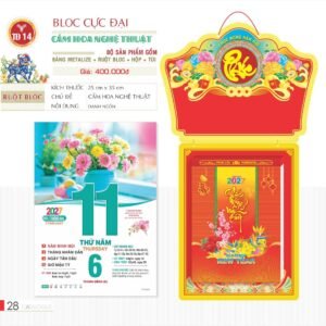 Lịch Bloc Cực Đại 2027 TD Mẫu TD14 (29 x 41 cm) Cung Cấp Lịch Tết Doanh Nghiệp TP.HCM in logo doanh nghiệp quà tặng Tết tại Quà Tặng Miền Nam