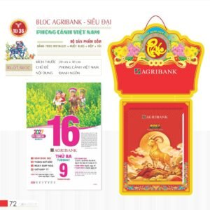 Lịch Bloc Siêu Đại 2027 TD Mẫu TD36 (20 x 30 cm) Cung Cấp Lịch Tết Doanh Nghiệp TP.HCM in logo doanh nghiệp quà tặng Tết tại Quà Tặng Miền Nam