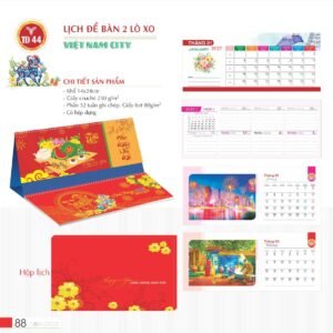 Lịch Để Bàn 2027 TD Mẫu TD44 (14 x 24cm) Cung Cấp Lịch Tết Doanh Nghiệp TP.HCM in logo doanh nghiệp quà tặng Tết tại Quà Tặng Miền Nam