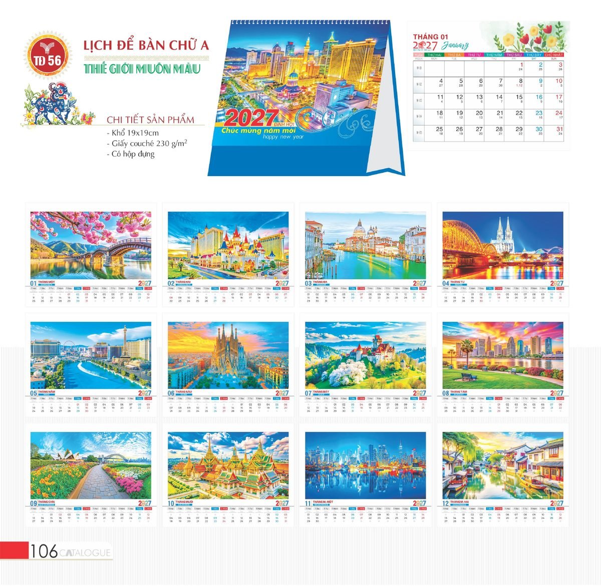Lịch Bàn Chữ A 2027 TD Mẫu TD56 (19 x 19cm) Cung Cấp Lịch Tết Doanh Nghiệp TP.HCM Lịch Bàn Chữ A 2027 TD Mẫu TD56 (19 x 19cm) Cung Cấp Lịch Tết Doanh Nghiệp TP.HCM in logo doanh nghiệp quà tặng Tết tại Quà Tặng Miền Nam