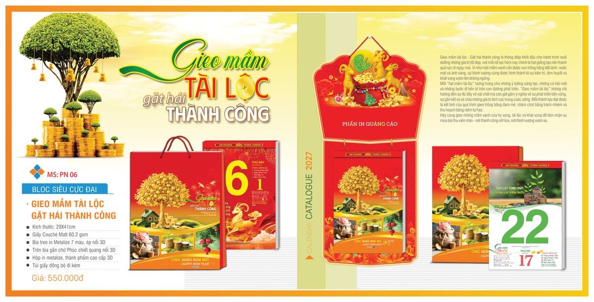 Lịch Bloc Tân Phương Nam 2027 TPNBLOC08 Cung Cấp Lịch Tết Doanh Nghiệp TP.HCM