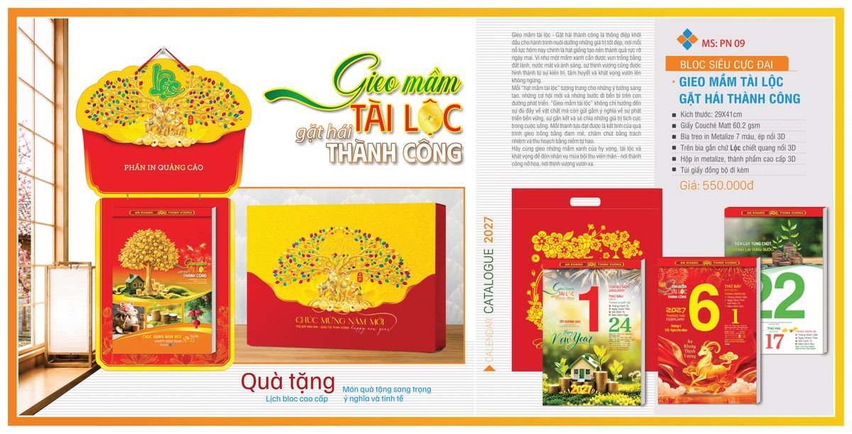 Lịch Bloc Tân Phương Nam 2027 TPNBLOC11 Cung Cấp Lịch Tết Doanh Nghiệp TP.HCM