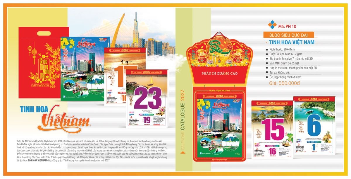 Lịch Bloc Tân Phương Nam 2027 TPNBLOC12 Cung Cấp Lịch Tết Doanh Nghiệp TP.HCM