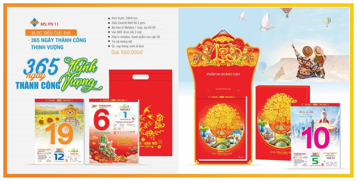 Lịch Bloc TPN 2027 TPNBLOC13 Cung Cấp Lịch Tết Doanh Nghiệp TP.HCM
