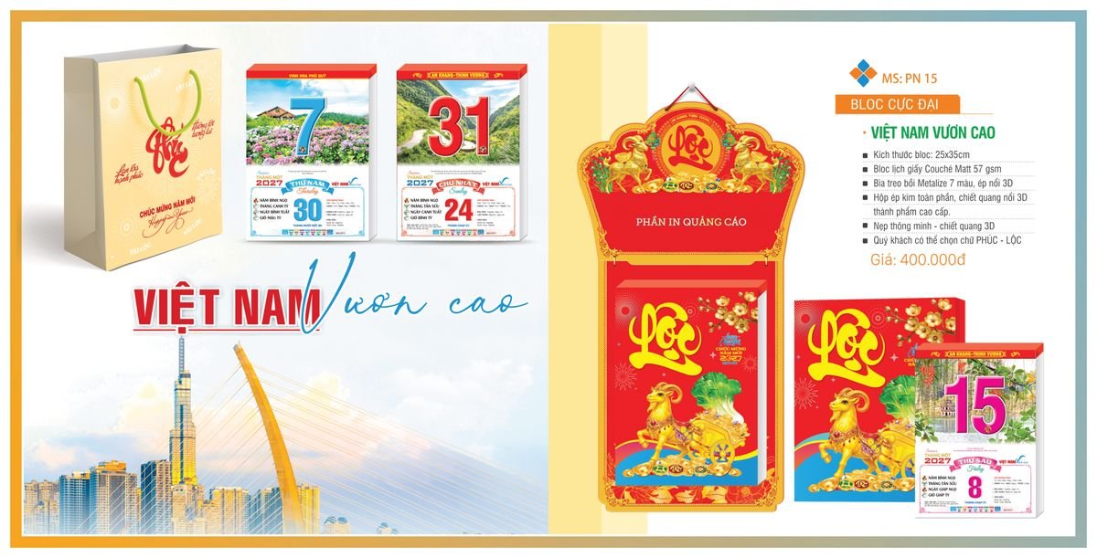Lịch Bloc TPN 2027 TPNBLOC18 Cung Cấp Lịch Tết Doanh Nghiệp TP.HCM