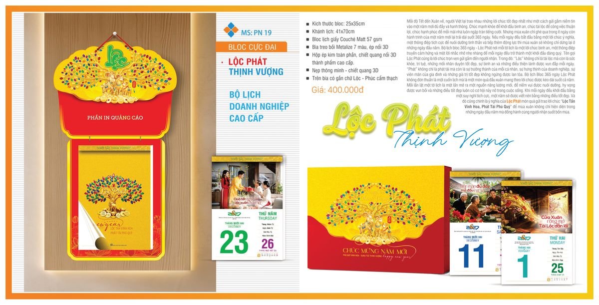 Lịch Bloc TPN 2027 TPNBLOC22 Cung Cấp Lịch Tết Doanh Nghiệp TP.HCM