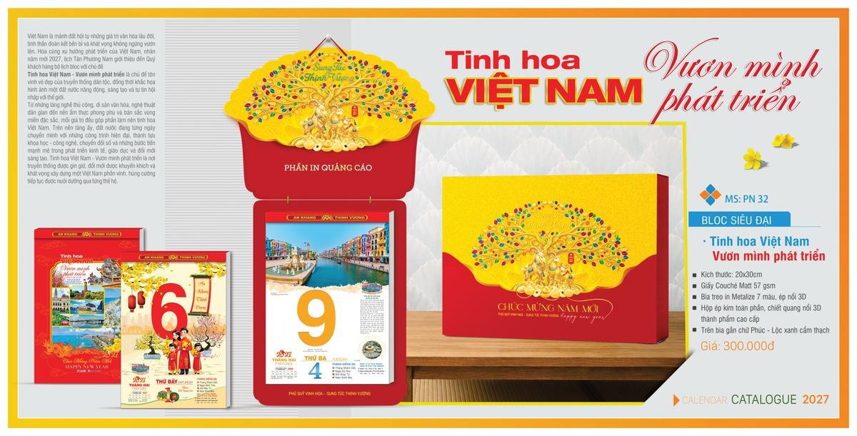 Lịch Bloc TPN 2027 TPNBLOC37 Cung Cấp Lịch Tết Doanh Nghiệp TP.HCM
