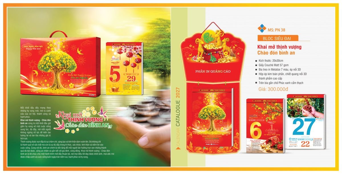 Lịch Bloc TPN 2027 TPNBLOC42 Cung Cấp Lịch Tết Doanh Nghiệp TP.HCM