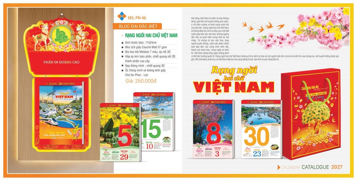 Lịch Bloc TPN 2027 TPNBLOC55 Cung Cấp Lịch Tết Doanh Nghiệp TP.HCM