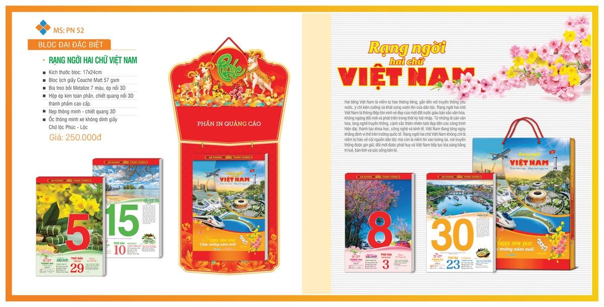 Lịch Bloc TPN 2027 TPNBLOC61 Cung Cấp Lịch Tết Doanh Nghiệp TP.HCM