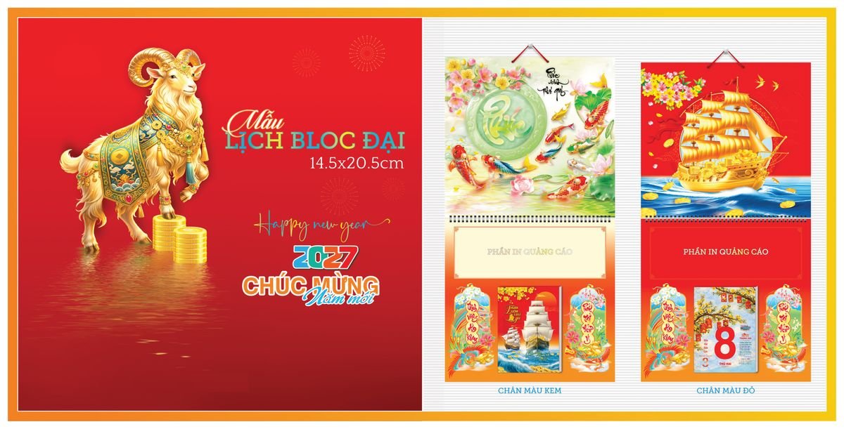 Lịch Bloc TPN 2027 TPNBLOC62 Cung Cấp Lịch Tết Doanh Nghiệp TP.HCM