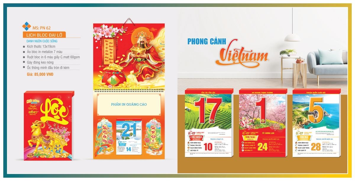 Lịch Bloc Tân Phương Nam 2027 TPNBLOC69 Cung Cấp Lịch Tết Doanh Nghiệp TP.HCM