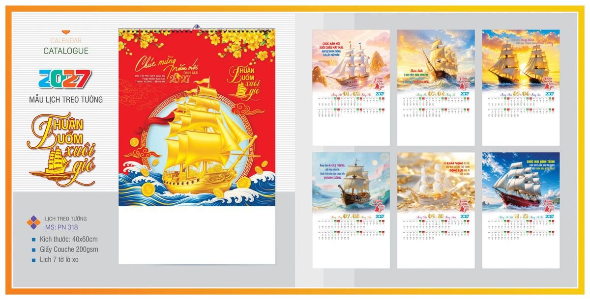 Lịch 7 Tờ Lò Xo Tân Phương Nam TPNLX08 Cung Cấp Lịch Tết Doanh Nghiệp TP.HCM Lịch 7 Tờ Lò Xo Tân Phương Nam TPNLX08 Cung Cấp Lịch Tết Doanh Nghiệp TP.HCM