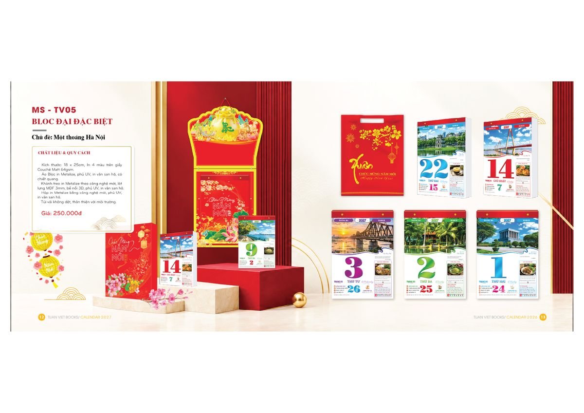 Lịch Bloc Cực Đại 2027 TV05 Cung Cấp Lịch Tết Doanh Nghiệp TP.HCM