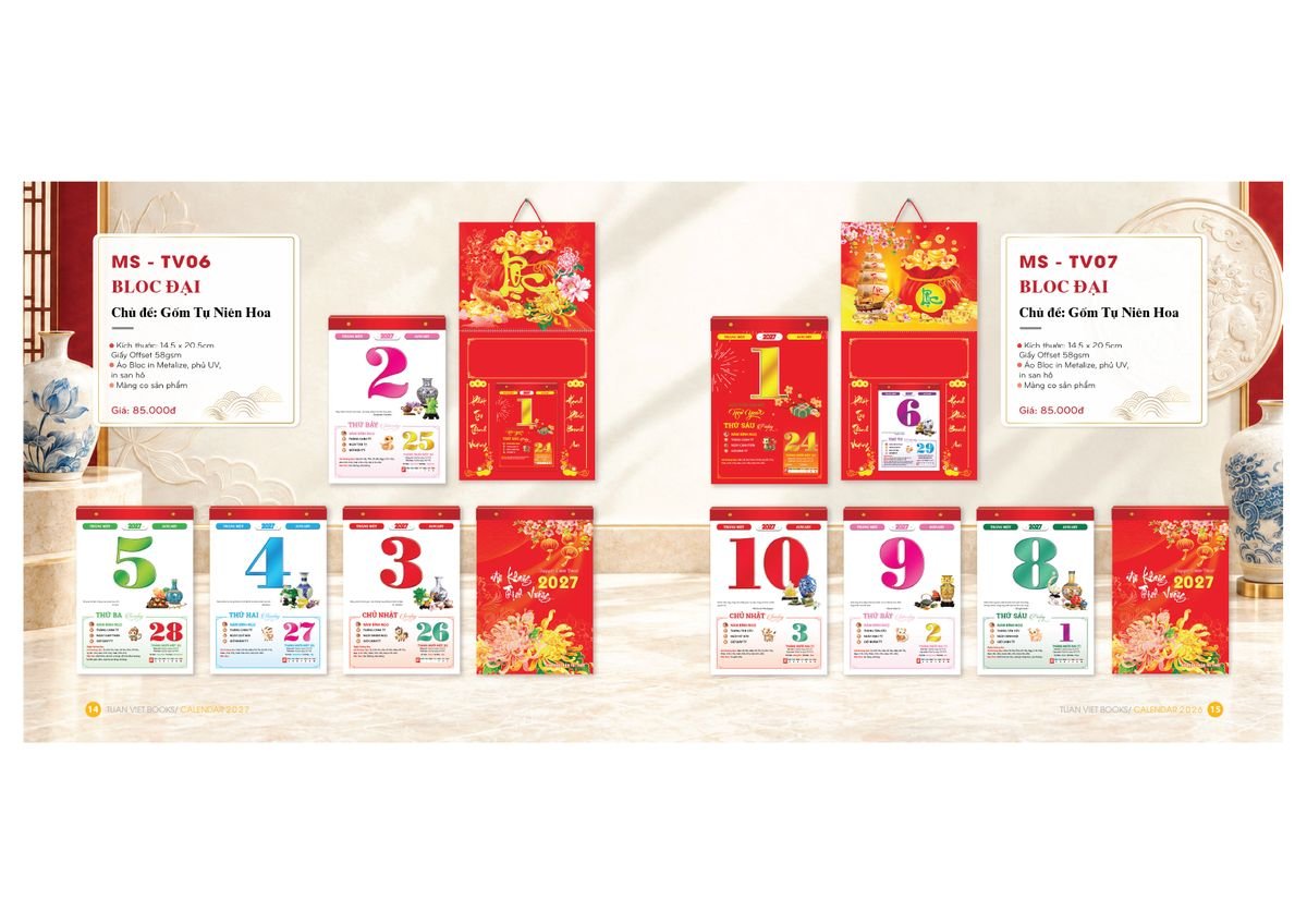 Lịch Bloc Cực Đại 2027 TV06 Cung Cấp Lịch Tết Doanh Nghiệp TP.HCM