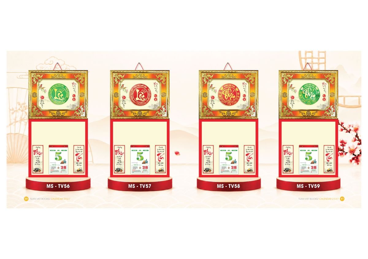 Lịch Để Bàn TV 2027 TV26 Cung Cấp Lịch Tết Doanh Nghiệp TP.HCM