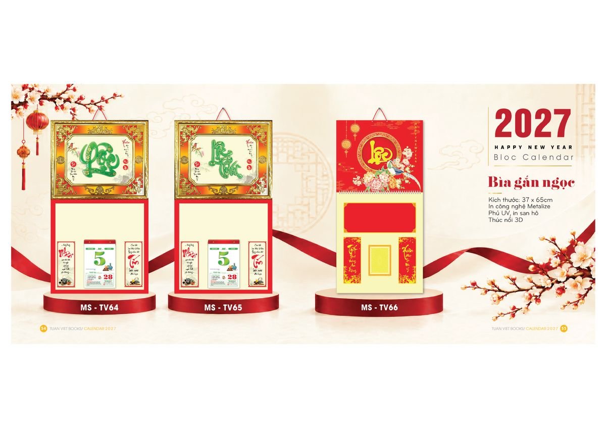 Lịch Để Bàn TV 2027 TV28 Cung Cấp Lịch Tết Doanh Nghiệp TP.HCM