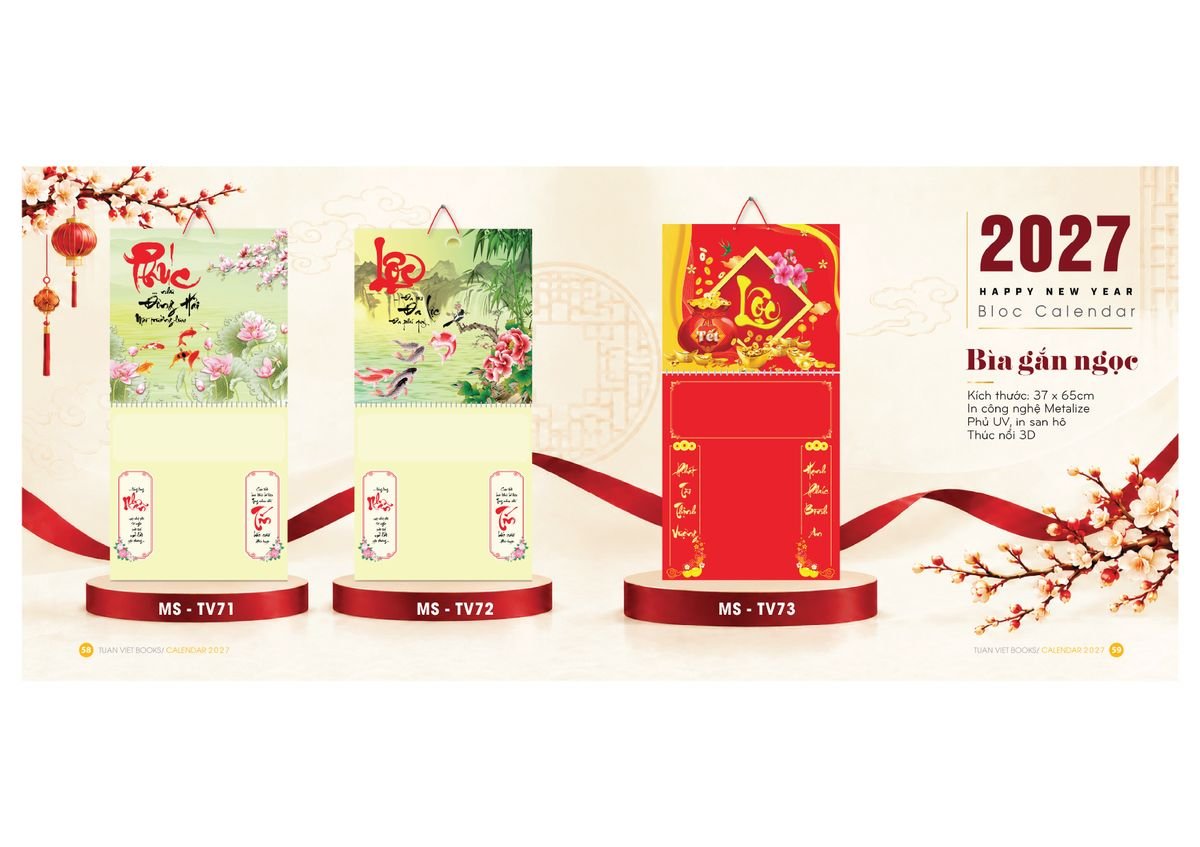 Lịch Để Bàn TV 2027 TV30 Cung Cấp Lịch Tết Doanh Nghiệp TP.HCM