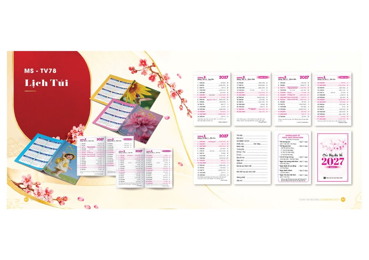 Lịch Để Bàn TV 2027 TV32 Cung Cấp Lịch Tết Doanh Nghiệp TP.HCM