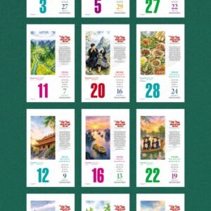 Lịch Bloc 2027 VHVN Mẫu VHVN-06 (29 x 41 cm) Cung Cấp Lịch Tết Doanh Nghiệp TP.HCM