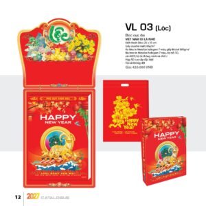 Lịch Bloc Cực Đại 2027 VL Mẫu VL03 (25 x 35cm) Cung Cấp Lịch Tết Doanh Nghiệp TP.HCM in logo doanh nghiệp quà tặng Tết tại Quà Tặng Miền Nam