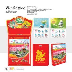 Lịch 52 Tuần 2027 VL Mẫu VL15 (31 x 42 cm) Cung Cấp Lịch Tết Doanh Nghiệp TP.HCM in logo doanh nghiệp quà tặng Tết tại Quà Tặng Miền Nam