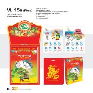 Lịch 52 Tuần 2027 VL Mẫu VL16 (31 x 42 cm) Cung Cấp Lịch Tết Doanh Nghiệp TP.HCM in logo doanh nghiệp quà tặng Tết tại Quà Tặng Miền Nam